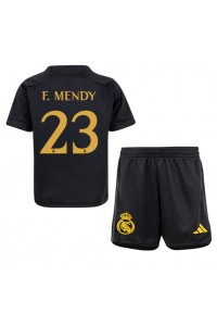 Real Madrid Ferland Mendy #23 Jalkapallovaatteet Lasten Kolmas peliasu 2023-24 Lyhythihainen (+ Lyhyet housut)